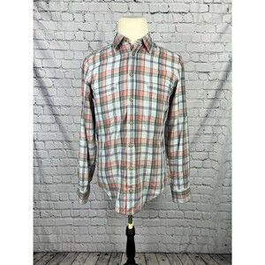 Hugo Boss Orange Label Mens  S Long Sleeve Button Fornt Shirt Multicolor Pockets
